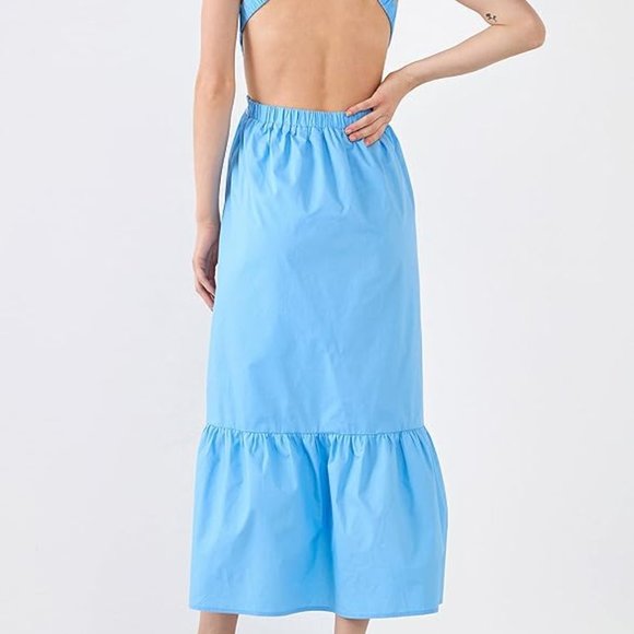 ENGLISH FACTORY Elastic Detail Sleeveless Dress - Picture 3 of 3